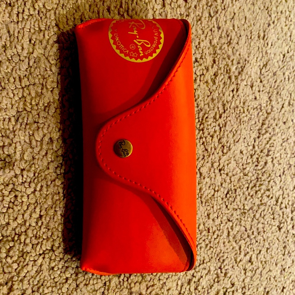 Ray-ban Red Sunglass Case Only.